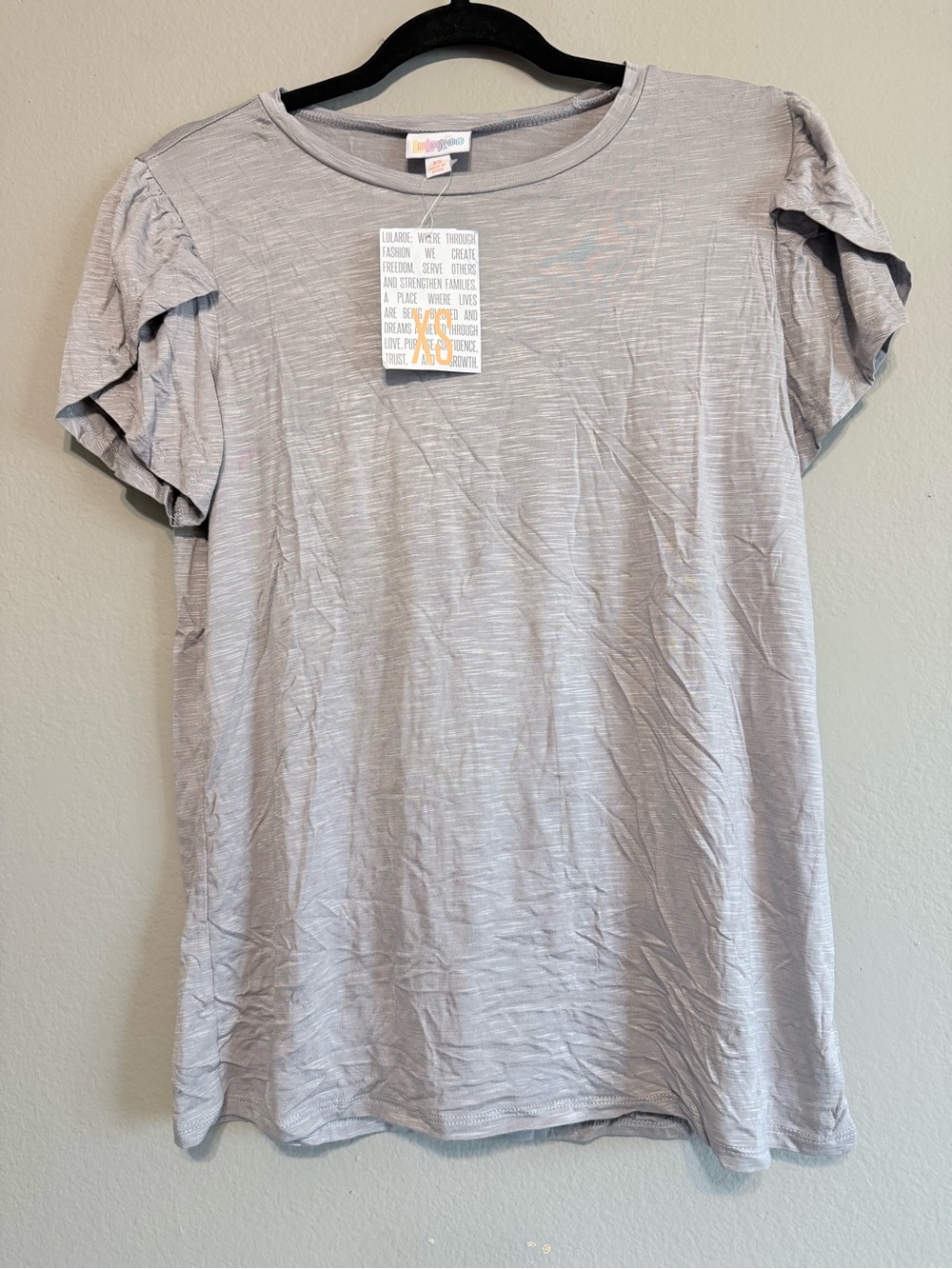 Pretty Gray Short Sleeve with Silver Heather